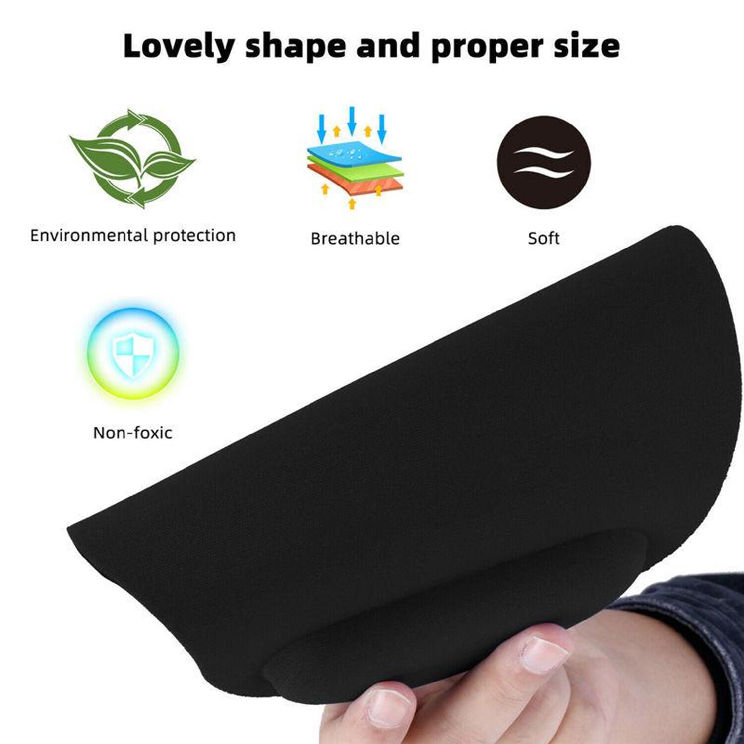 Wrist Support Mouse Pad – Ergonomic Comfort for PC Users | Compshop