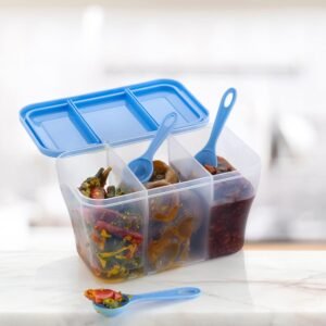 Airtight Storage Container – 750ml 3-Section Jar | Organivo