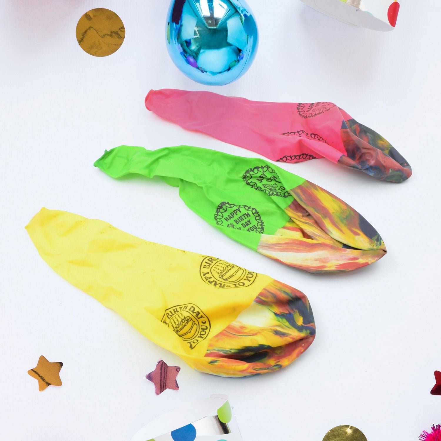Rainbow Party Balloons – Multicolor Latex Set (3 Pcs) | Play & Move