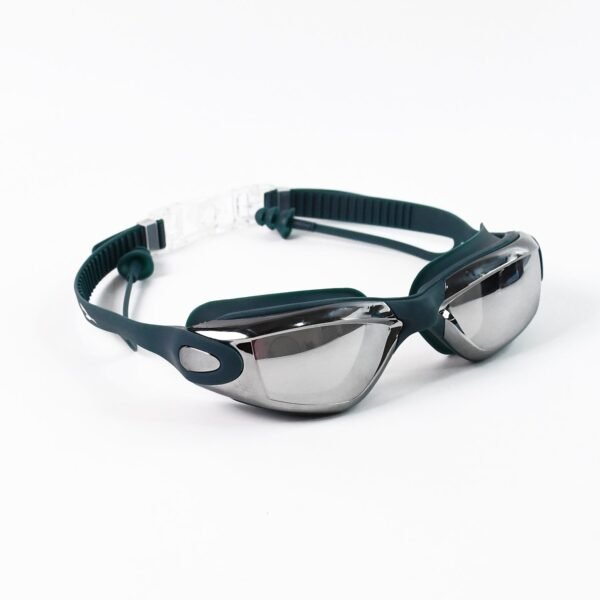 Anti-Fog Swimming Goggles – UV Protection with Mirrored Lenses & Earplugs