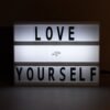 Cinematic Light Box - Mini A6 LED Message Board with Letters | Styleva