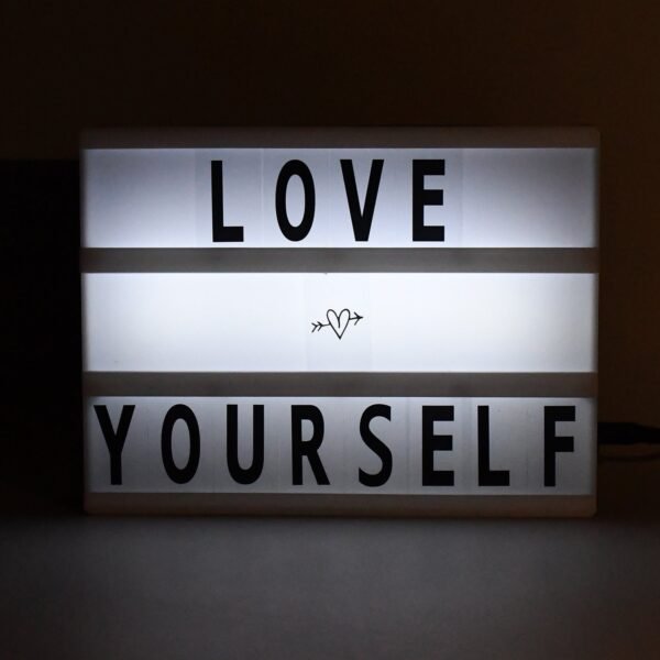 Cinematic Light Box - Mini A6 LED Message Board with Letters | Styleva