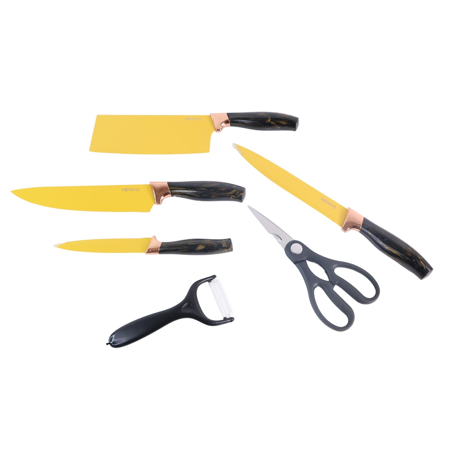Professional Kitchen Knife Set – 6-Piece Stainless Steel Blades