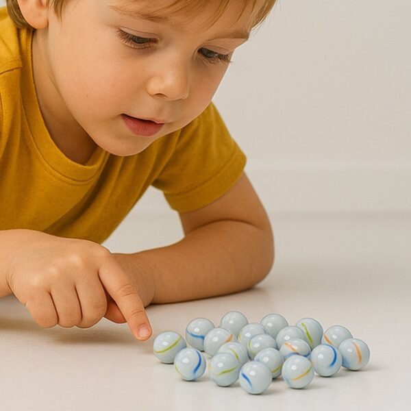 05_8c1f0a85-b7a6-4adf-9301-46ffde420d8f Glass Marbles Pack of 30 – Classic White with Colorful Swirls