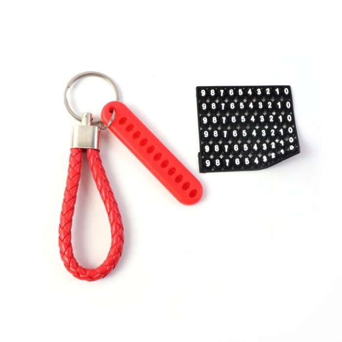 Anti-Lost Keychain with Number Plate – Durable & Convenient Key Finder