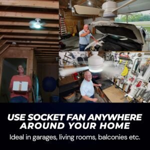 Ceiling Fan & LED Light – Space-Saving Cooling & Bright Illumination