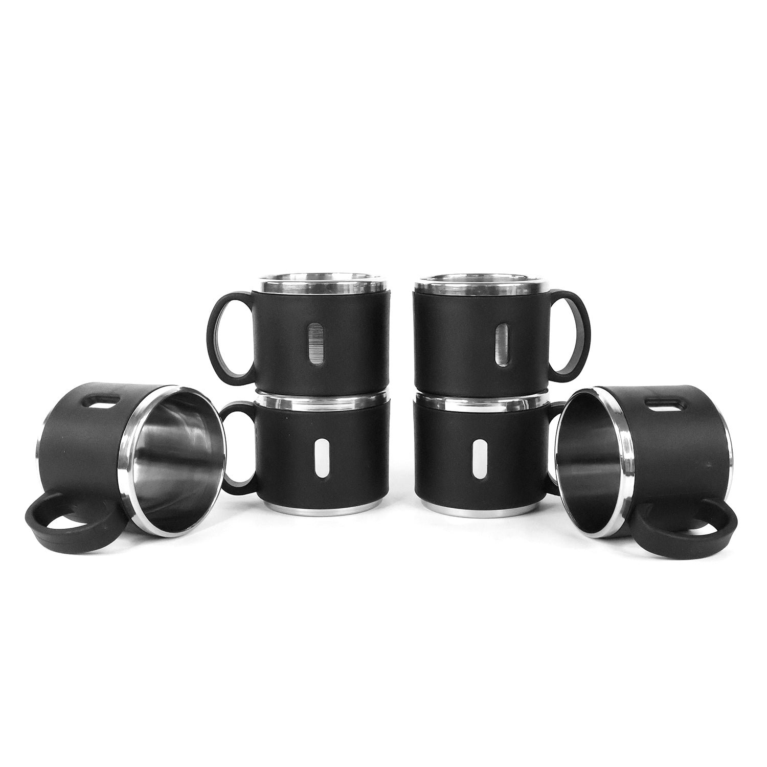 Double Wall Stainless Steel Coffee Mug Set – 150 ML, Insulated & Gift Ready