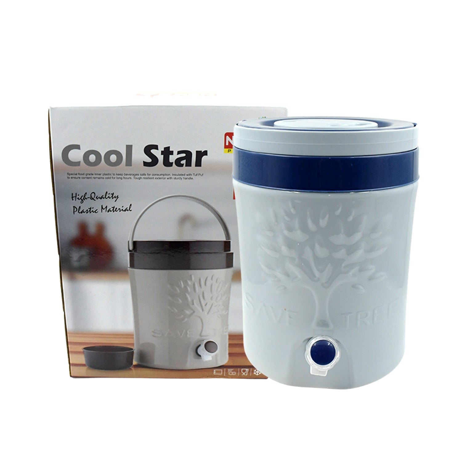 Insulated Water Jug 5000ml – Leakproof Travel Cooler | Nekza