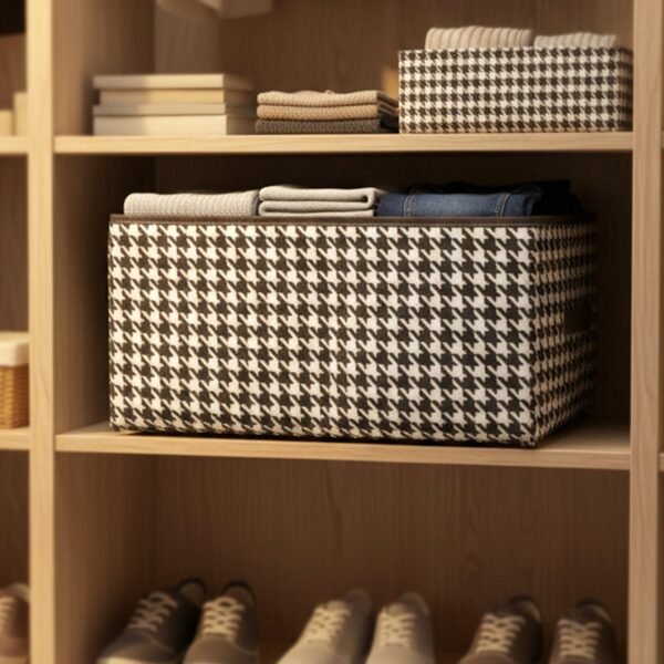 Foldable Fabric Storage Basket – Space-Saving Organiser for Home
