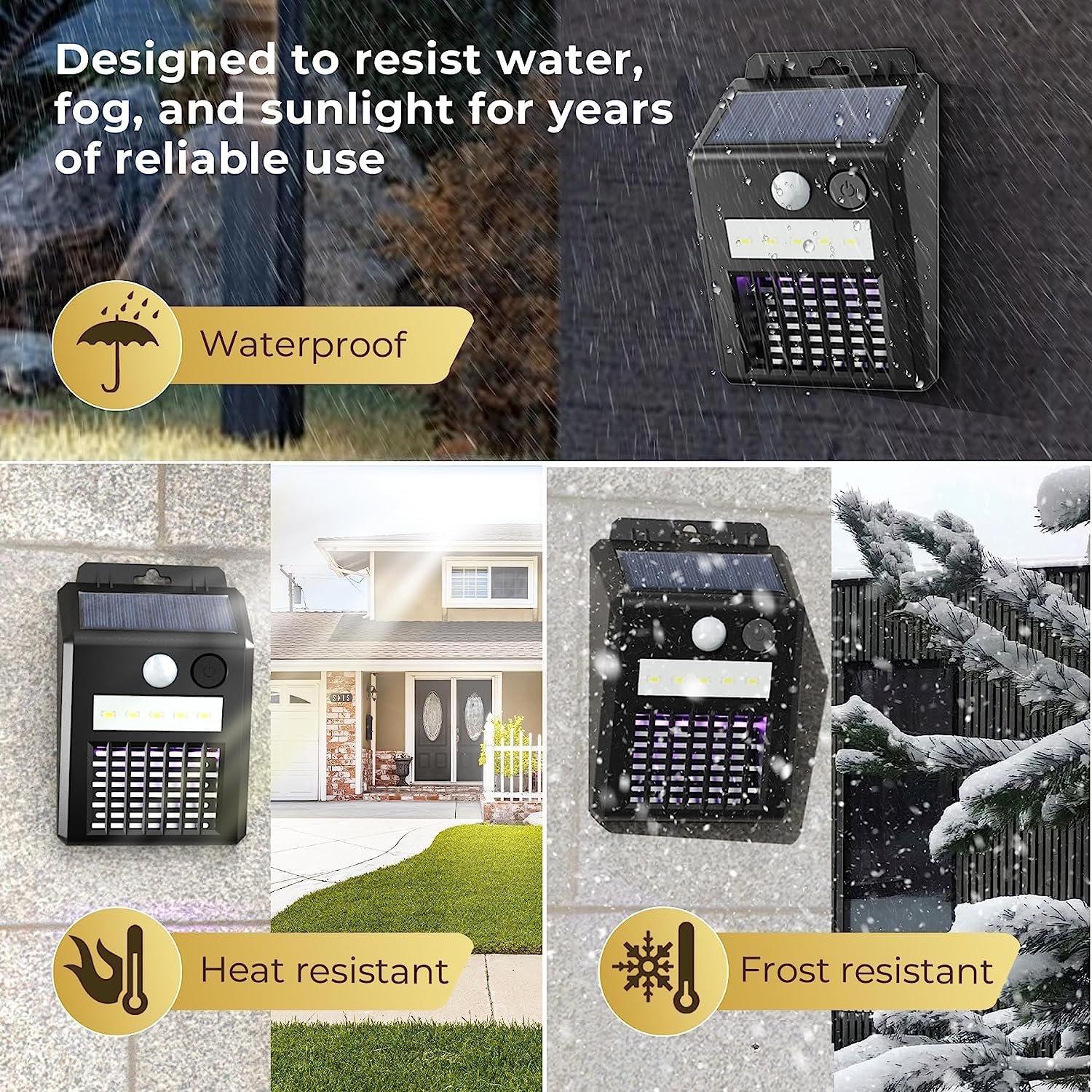 Solar Bug Zapper – 2-in-1 Motion Sensor Light | Garden Vera