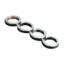 Fidget Ring – Portable 4-Finger Rotating Stainless Steel | Menclave