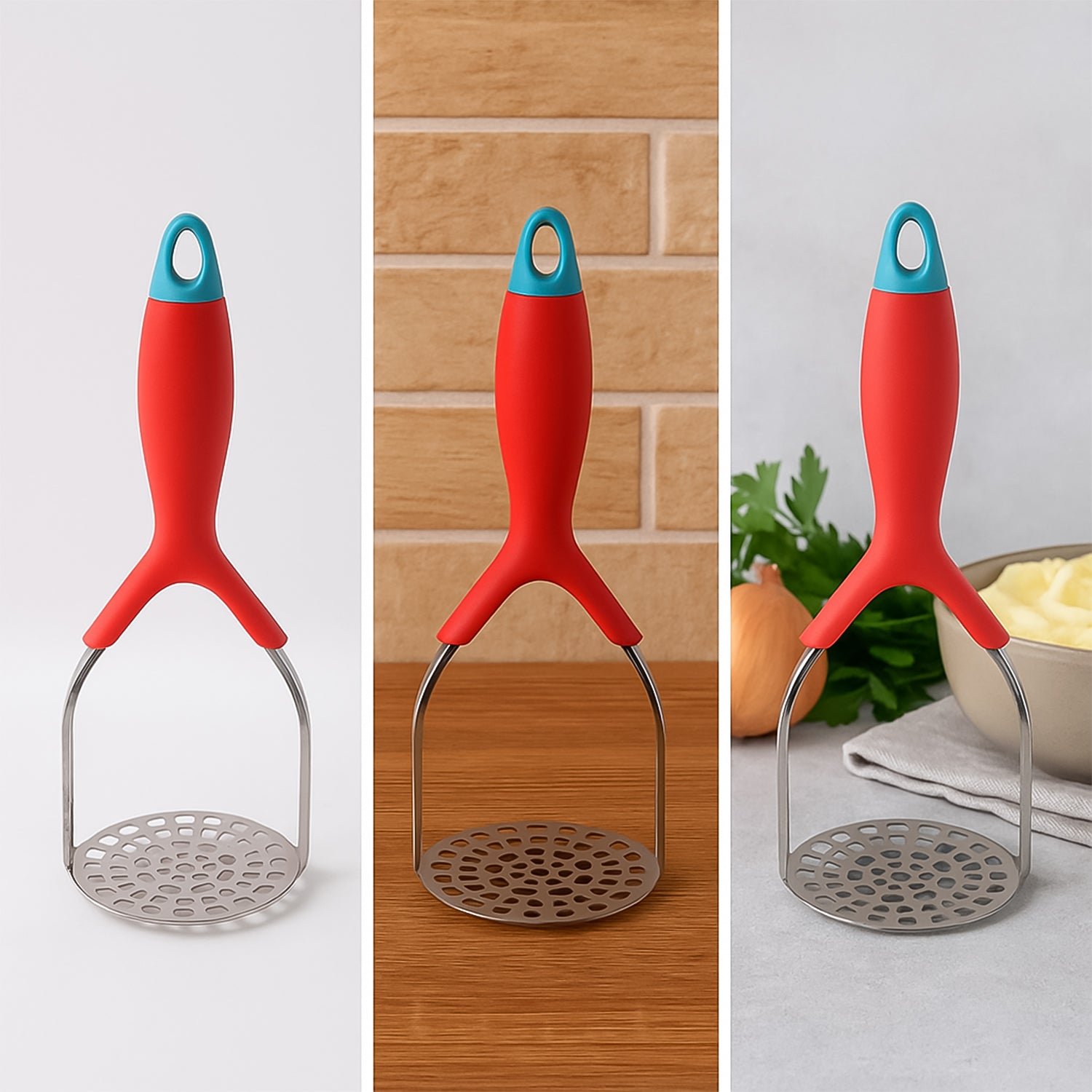 Kitchen Food Masher – Heavy-Duty, Ergonomic Grip | Supermom