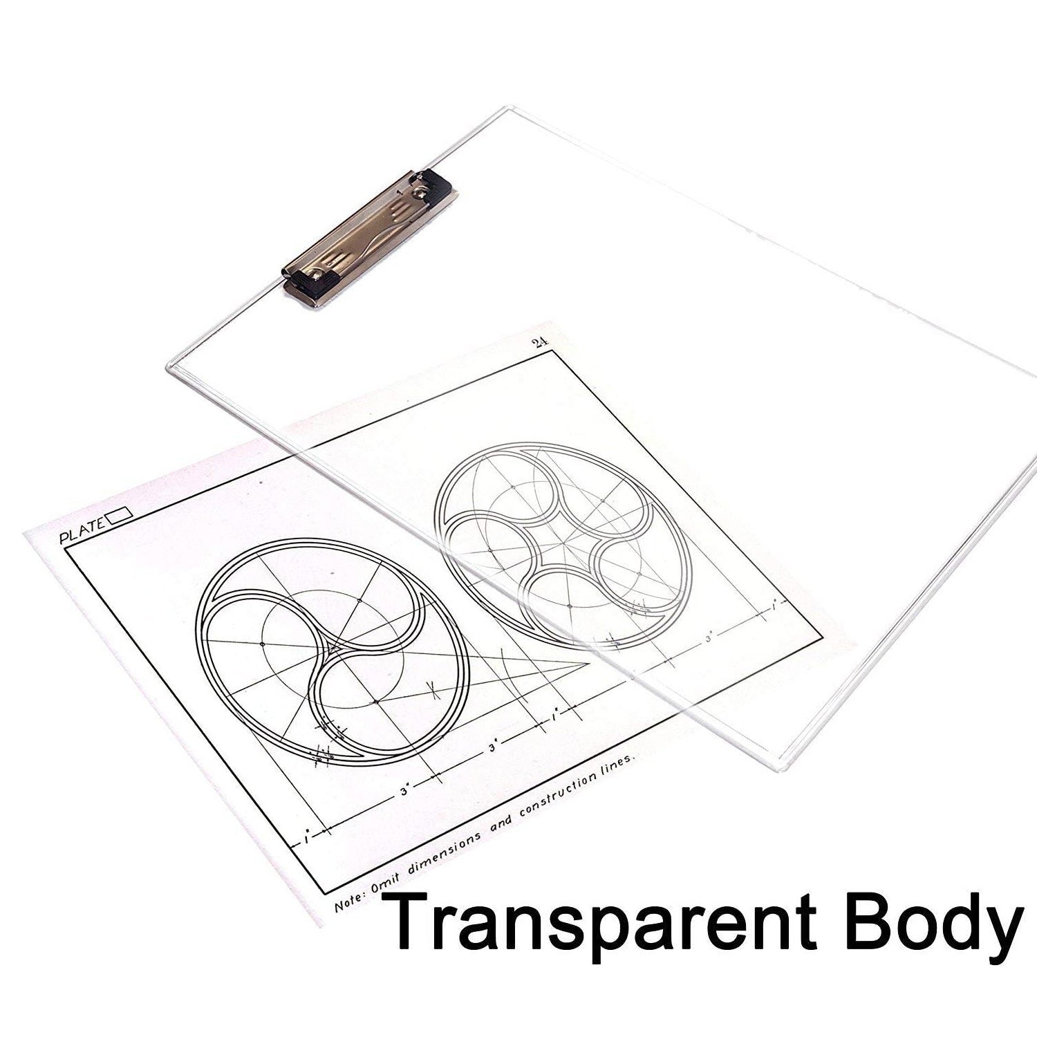 Transparent Exam Pad – Unbreakable with Centimeter Ruler | Indo Glow