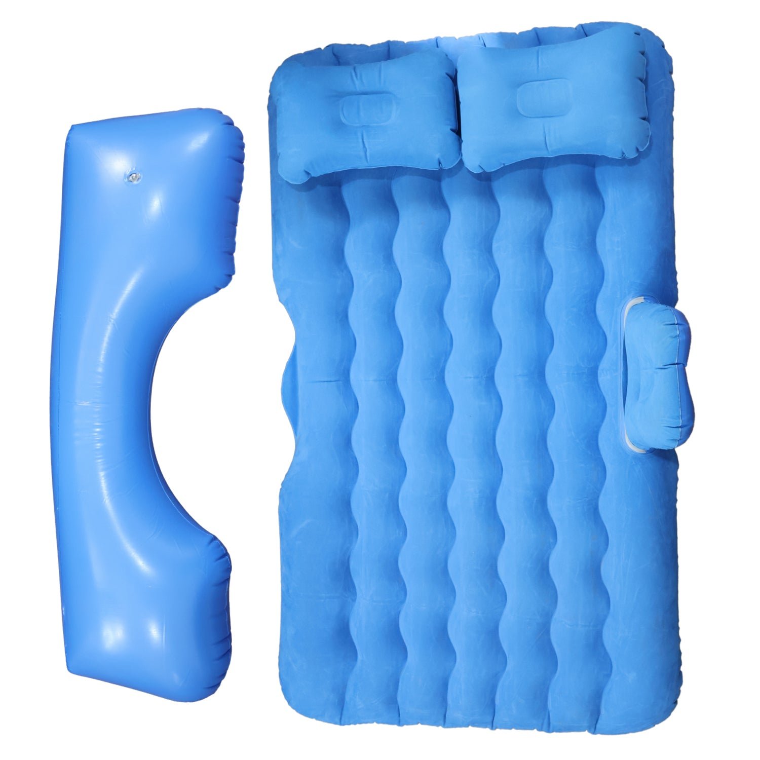 Inflatable Car Backseat Air Mattress – Portable Comfort with Pump & Pillows, Car Sofa