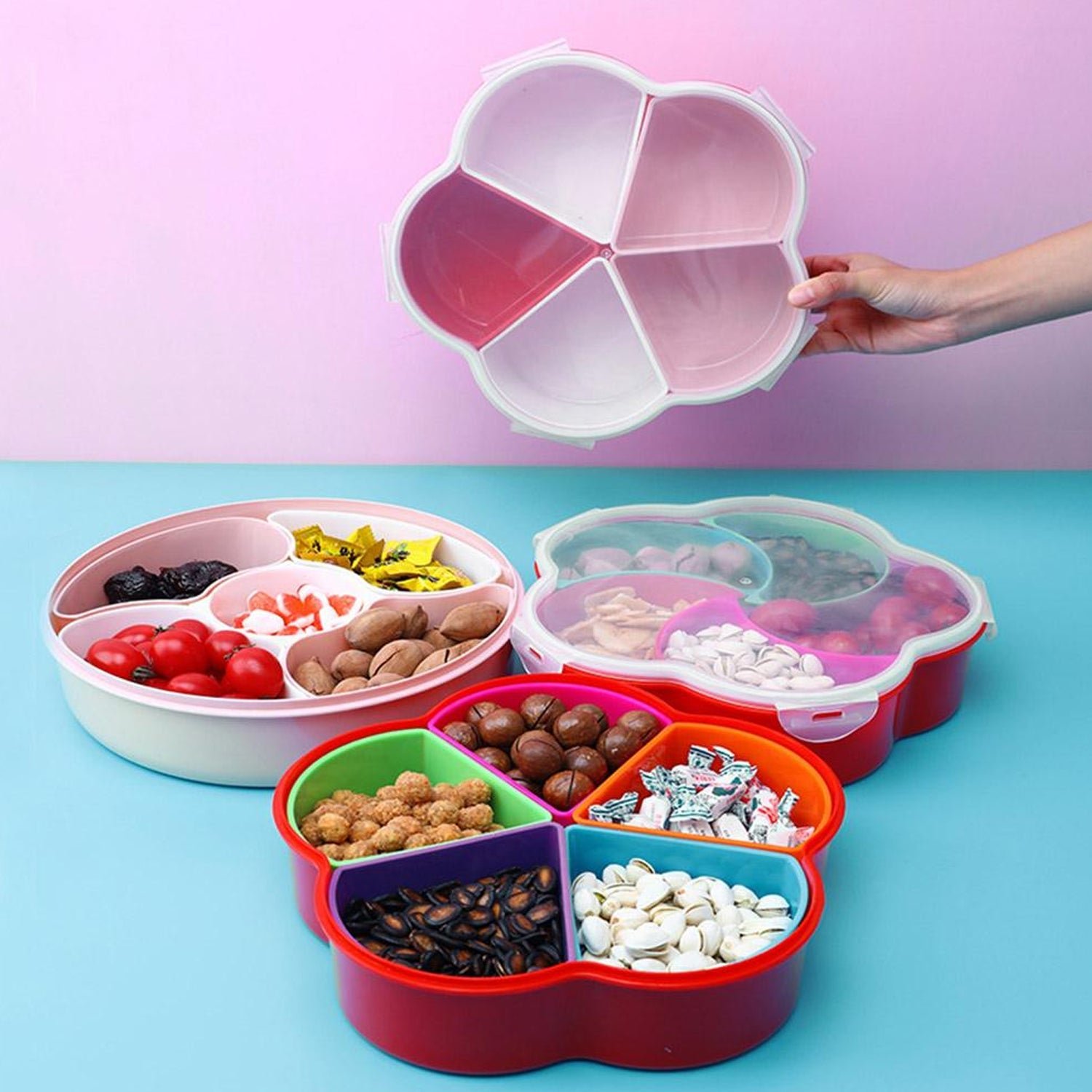 5 Compartment Snack Box – Multi-Purpose Food Storage | Lunchie Bunchie