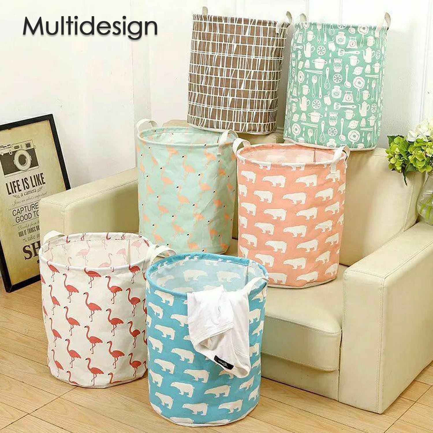 Collapsible Laundry Bag – Durable Storage with Handles | Organivo
