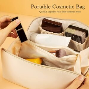Travel Makeup Organizer – Waterproof Compact Cosmetic Pouch