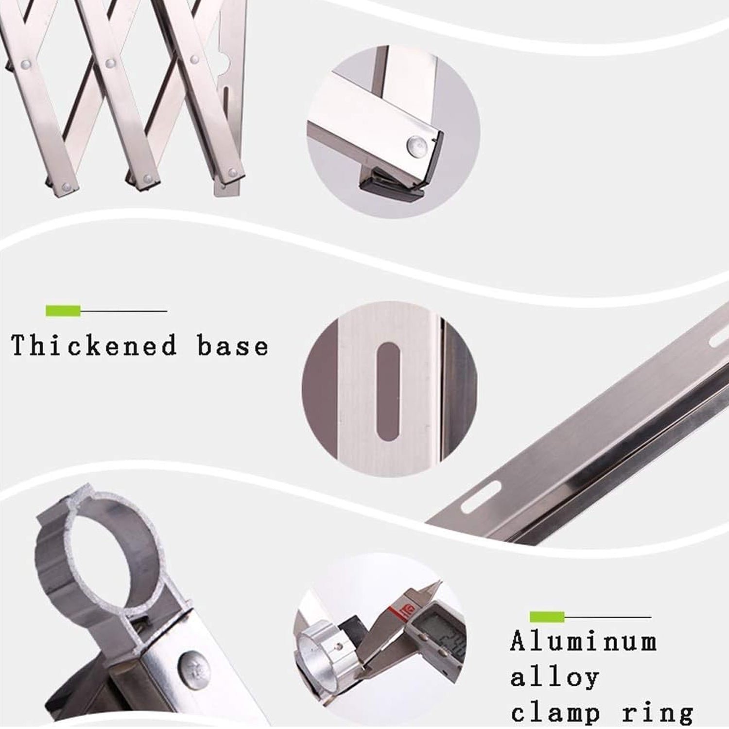 Foldable Clothes Rail – Stainless Steel Wall Mount | BathNova