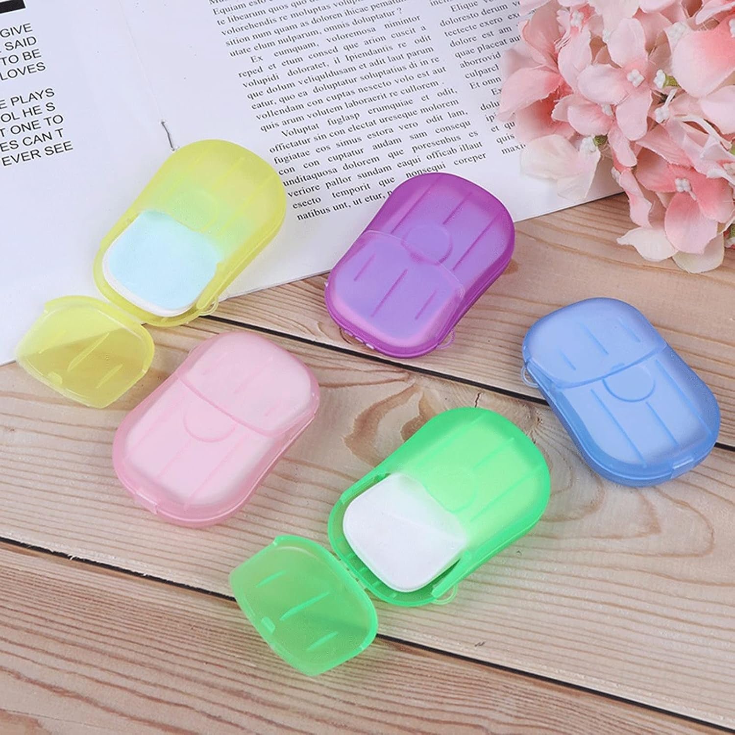 Travel Paper Soap Sheets – 20 Dissolvable Sheets in Mini Box | VelvetBubbles