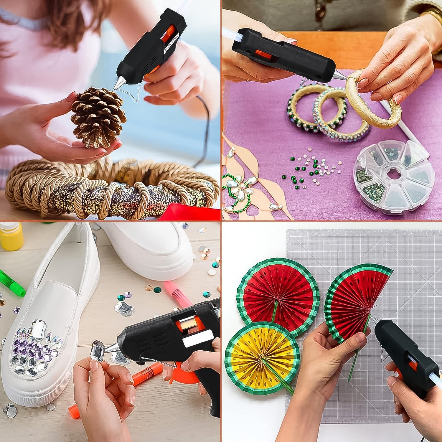 Hot Melt Glue Gun – 40W Rapid Heating for Precise Crafting