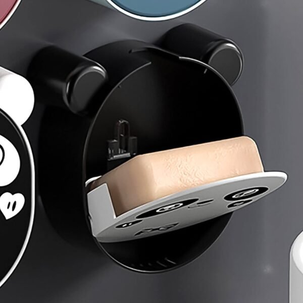 Panda Soap Box – Waterproof Wall-Mounted Flip-Top Holder