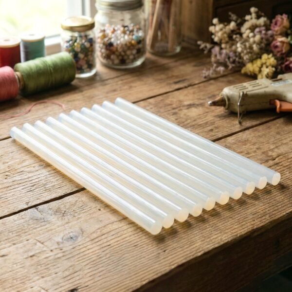 Heavy Duty Hot Melt Glue Sticks – 10 Pc Transparent 29 cm