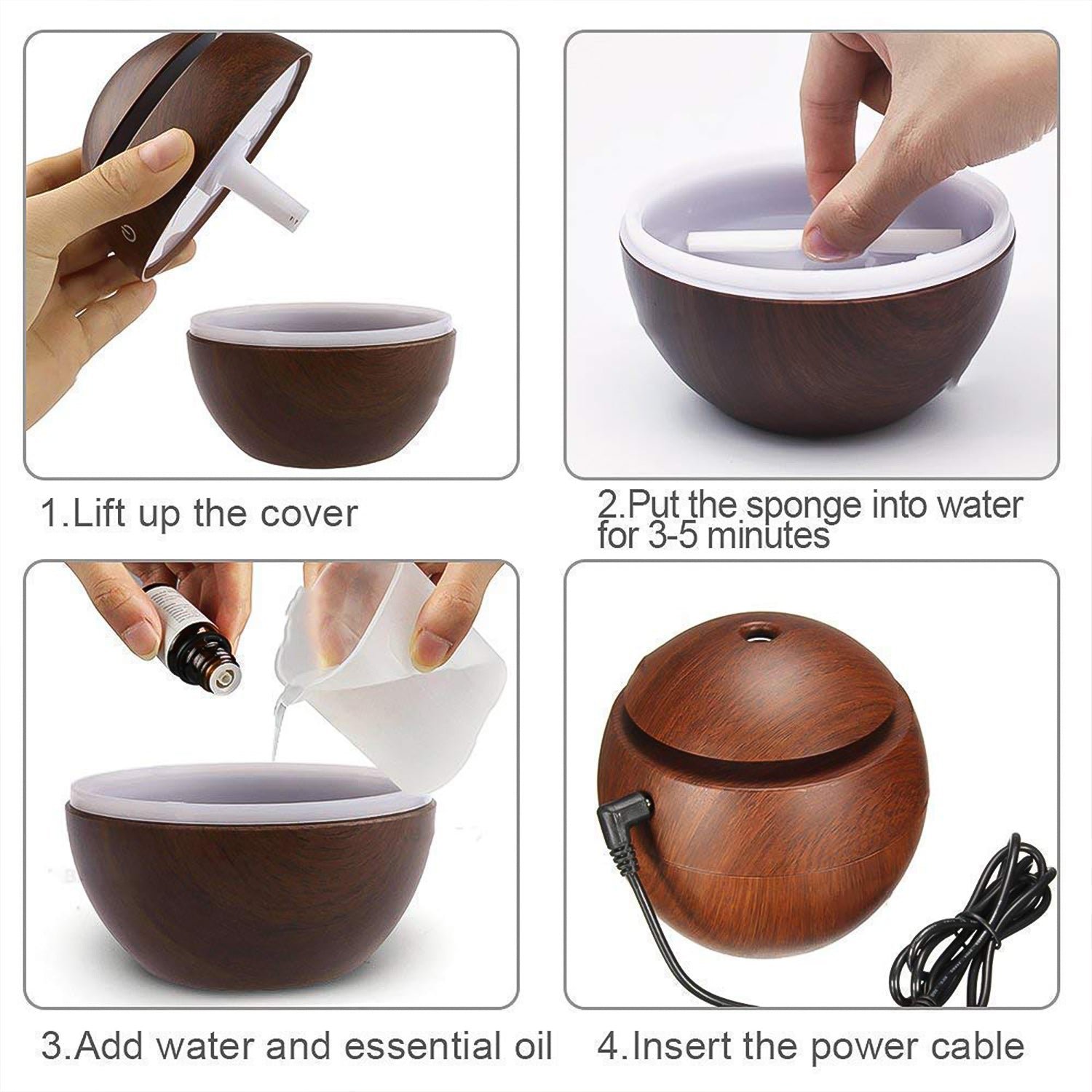 USB Desktop Humidifier – Ultrasonic LED Aroma Diffuser | Airvanta