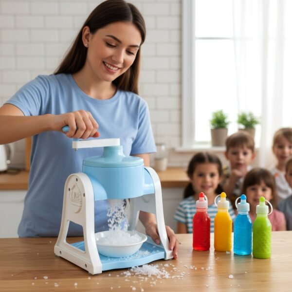 Manual Ice Gola Maker – Portable Blue Ice Slush Machine