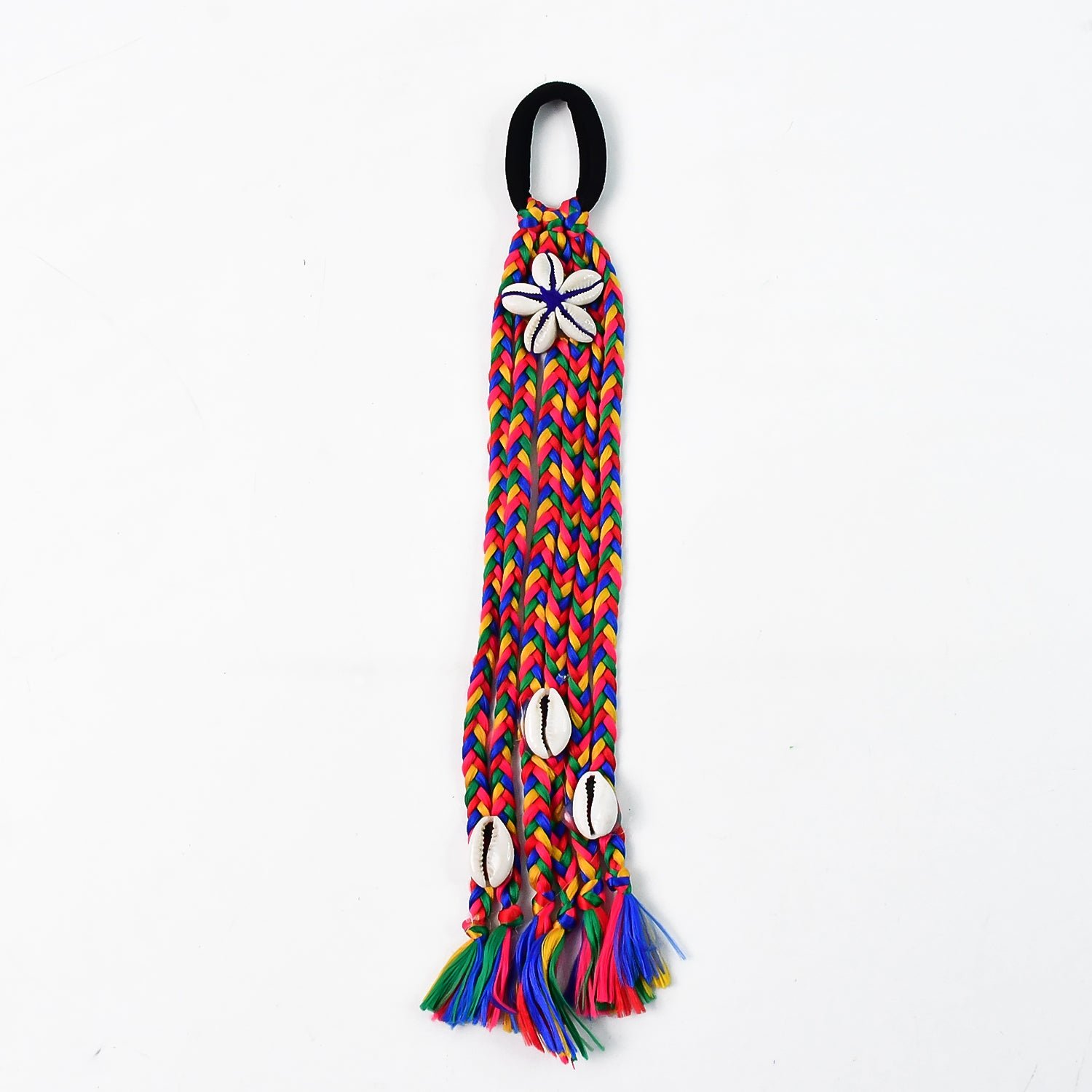 Multicolor Braided Hair Accessory – Traditional Stylish Kodi String Bow