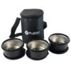 Insulated Stainless Steel Tiffin Lunch Box – 3 Containers with Carry Bag