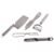 Stainless Steel Kitchen Gadget Set – 5-Pc Peeler, Grater & Slicer