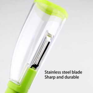 Smart Vegetable Peeler – Mess-Free with Container | Quickslice