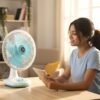 12V DC Table Fan – Adjustable Speed & High Airflow for Desk