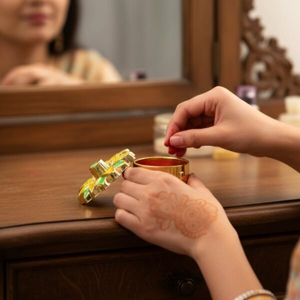 Decorative Kankavati Kumkum Storage Set – Traditional pooja essentials