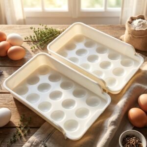 Egg Storage Tray – Space-Saving and Durable Refrigerator Organizer