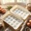 Egg Storage Tray – Space-Saving and Durable Refrigerator Organizer