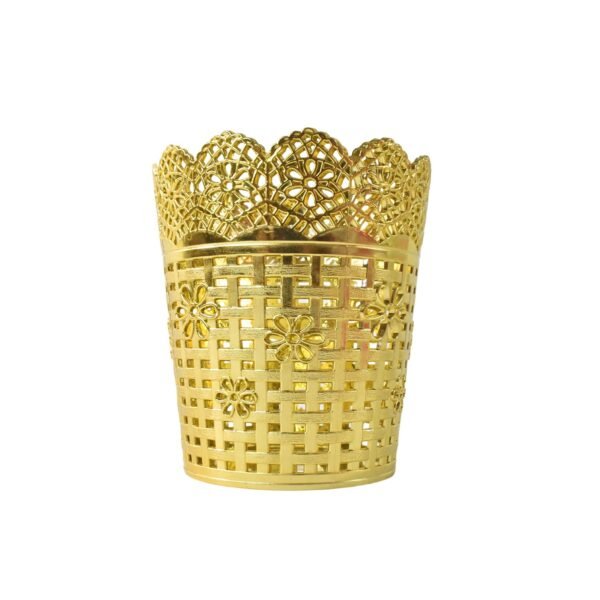 Makeup Brush Holder Metal Mesh Desk Organizer Stand for Vanity (1 Pc)