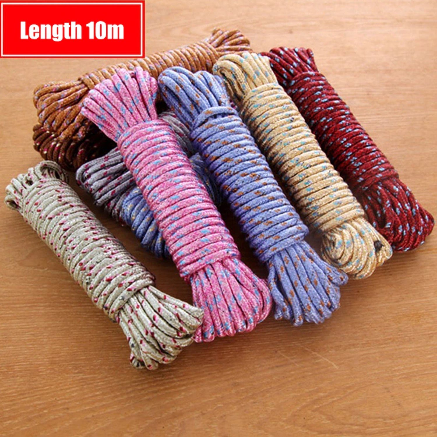 Laundry Clothesline 10m Nylon – Heavy-Duty & Portable | Velvet Organizers