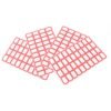 Red Border Label Stickers – Writable, Self-Adhesive 50 Sheets