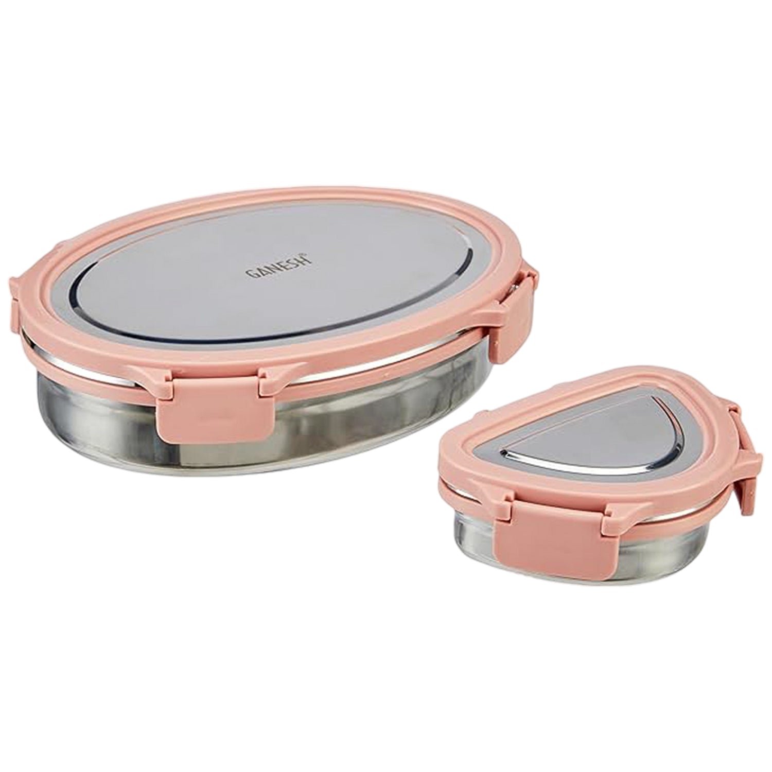Stainless Steel Lunch Box Set – Leakproof & Durable 2-Piece