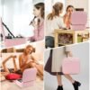 LED Makeup Organizer Box – Touch Sensor Mirror & USB Rechargeable
