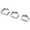 Stainless Steel House Shape Cookie Cutter Set – 3 Durable Baking Molds