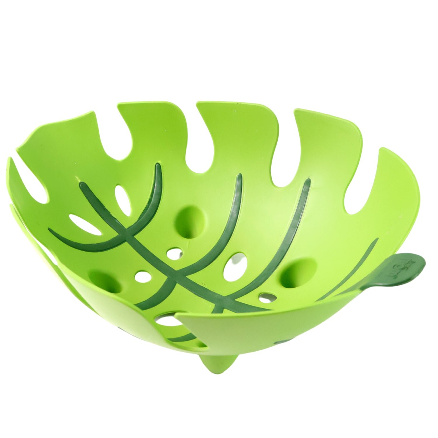 Leaf-Shaped Plastic Fruit Basket – Ventilated & Durable Design