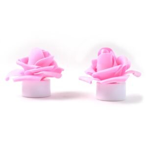 Rose LED Flickering Tealight Candles – Romantic Flameless Glow
