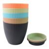 Plastic Flower Pot Set – Round 5 Pcs with Tray |