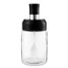 Glass Storage Jar with Built-In Spoon – Airtight 250ml Container