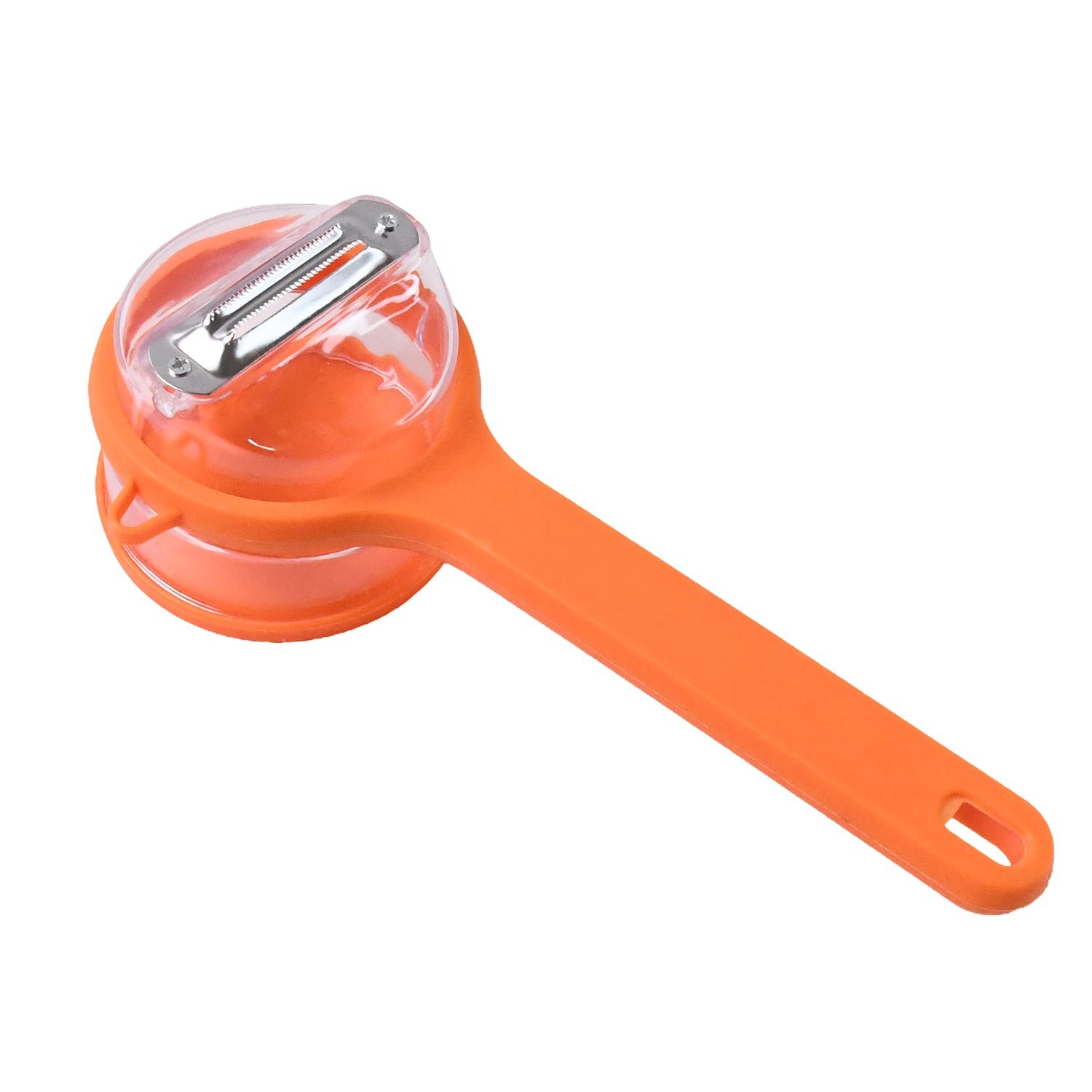 Stainless Steel Peeler with Container – Ergonomic Kitchen Tool