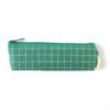 Green Grid Printed Pencil Pouch – Stylish & Compact Organizer