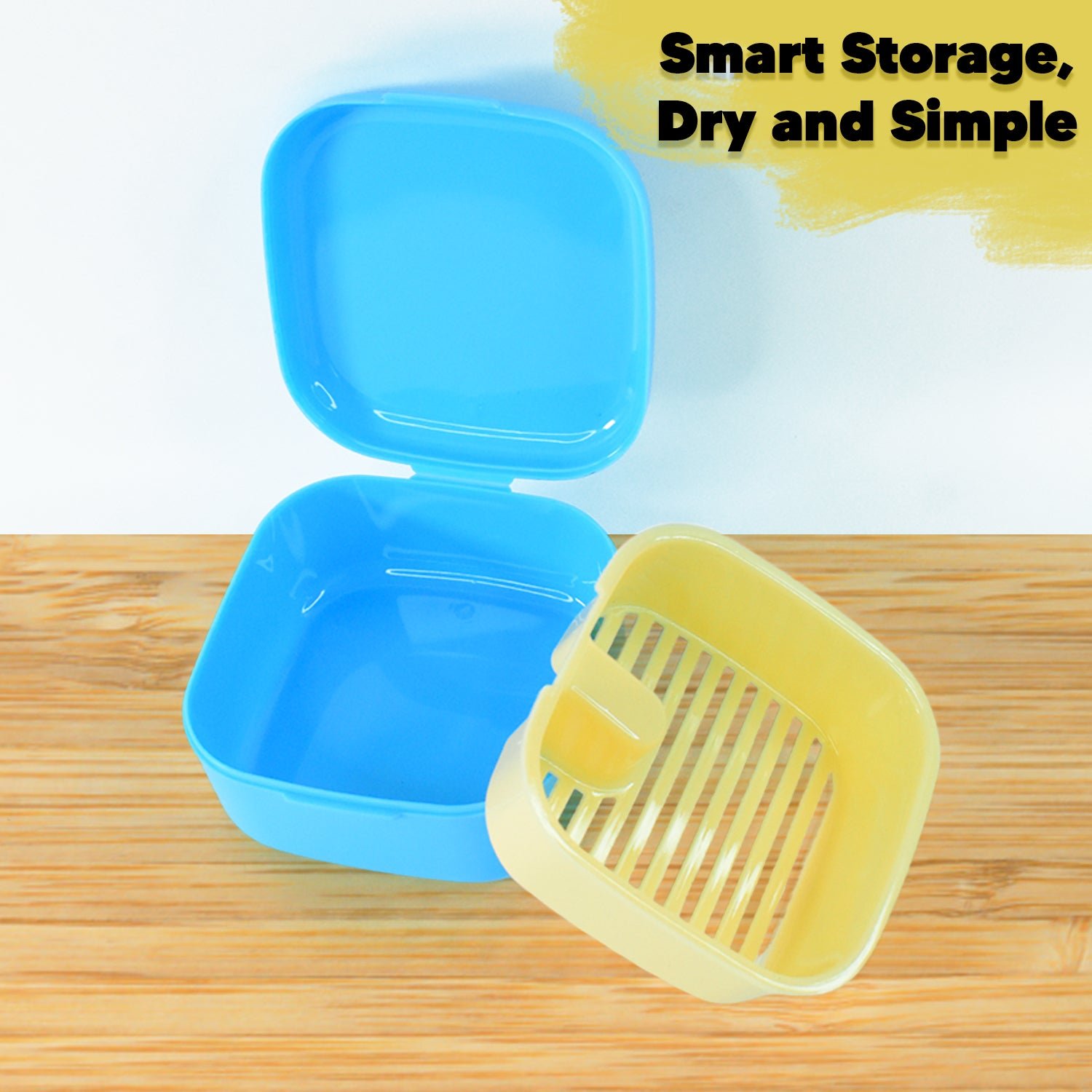 Multi-Purpose Storage Box with Lid & Drain Tray – Compact Organizer