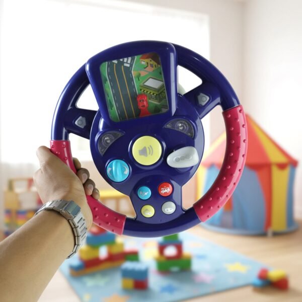 Musical Steering Wheel Toy – Interactive Sound & Light for Toddlers